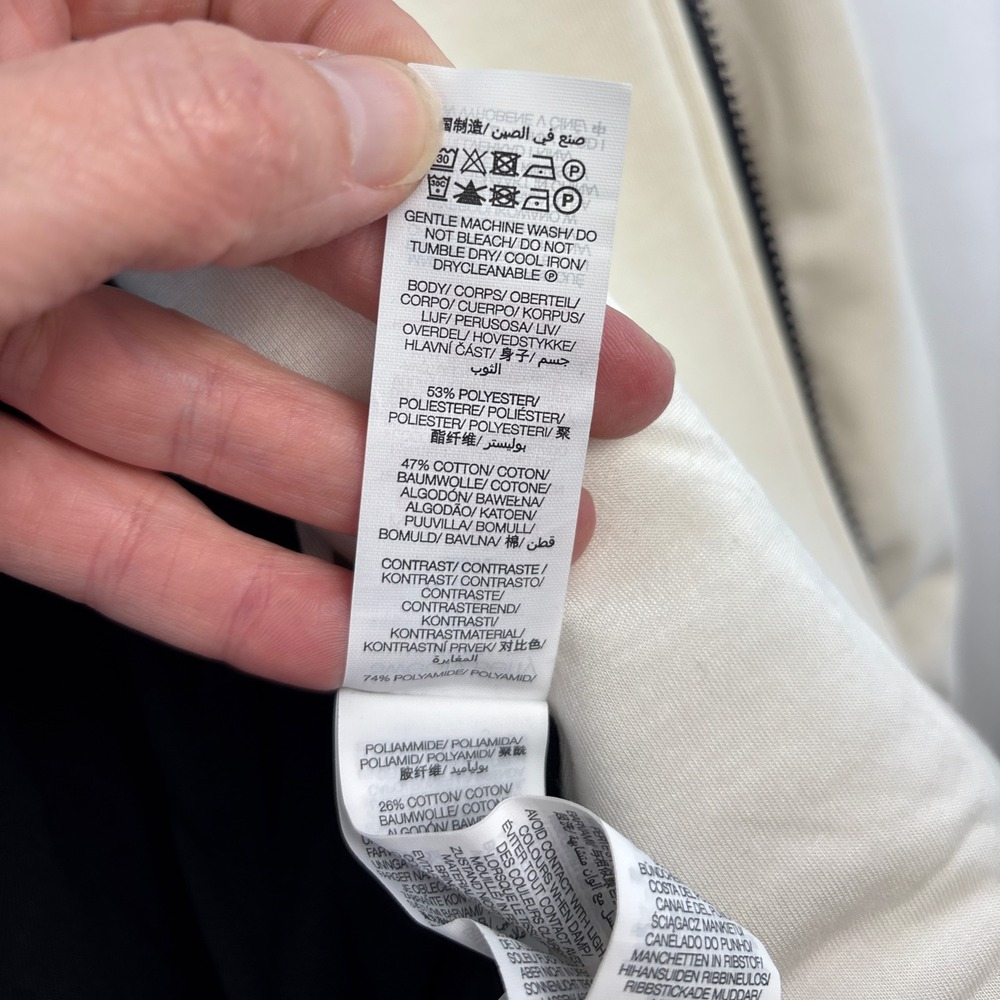 Sweaty Betty London Zip Up Hoodie Jacket Women's Small Cream & Black Colorblock - Picture 11 of 16
